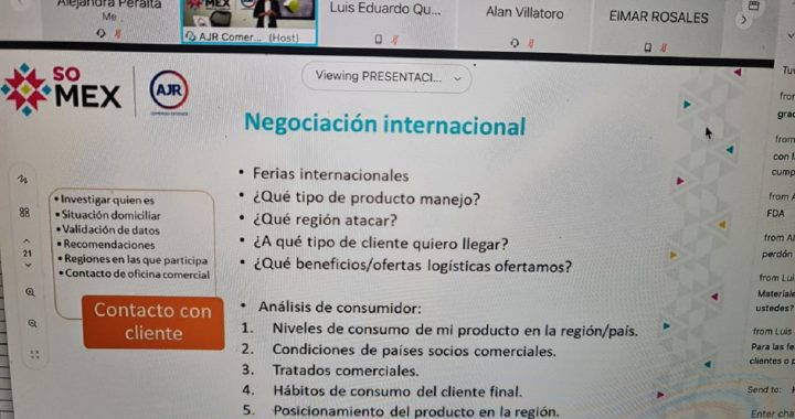 CAPACITA SECRETARÍA DEL CAMPO A PRODUCTORES MEXIQUENSES INTERESADOS EN EXPORTAR