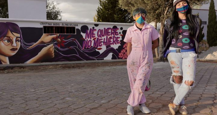 PINTAN MURAL PARA SENSIBILIZAR A LA POBLACIÓN SOBRE LA VIOLENCIA DE GÉNERO