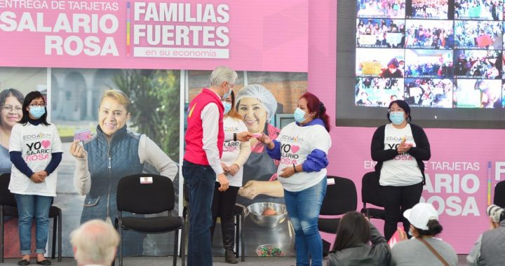 APOYAMOS A LA ECONOMÍA FAMILIAR CON EL SALARIO ROSA Y LA CREACIÓN DE OBRAS QUE GENERAN EMPLEOS: ALFREDO DEL MAZO