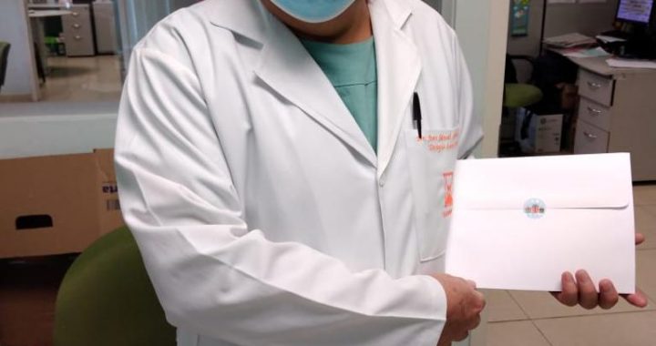 RECIBE PERSONAL MÉDICO DEL ISSEMYM CARTAS DE AGRADECIMIENTO Y SOLIDARIDAD FRENTE A PANDEMIA POR COVID-19