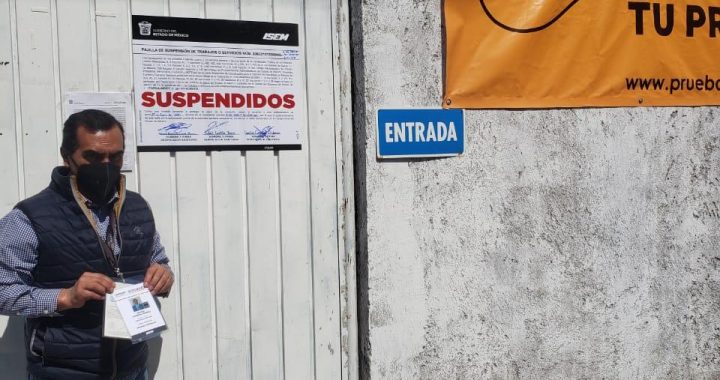 SUSPENDE COPRISEM PREDIO EN TOLUCA QUE SUPUESTAMENTE ALBERGABA UN MÓDULO COVID