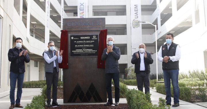 INAUGURAN EL GOBERNADOR ALFREDO DEL MAZO Y EL RECTOR DE LA UAEM, ALFREDO BARRERA, LA UNIDAD ACADÉMICA PROFESIONAL DE TLALNEPANTLA