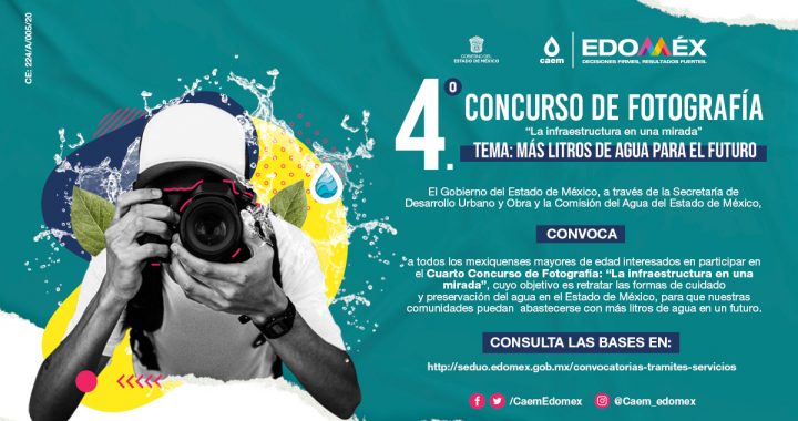 INVITAN A MEXIQUENSES A PARTICIPAR EN EL CUARTO CONCURSO DE FOTOGRAFÍA “LA INFRAESTRUCTURA EN UNA MIRADA”