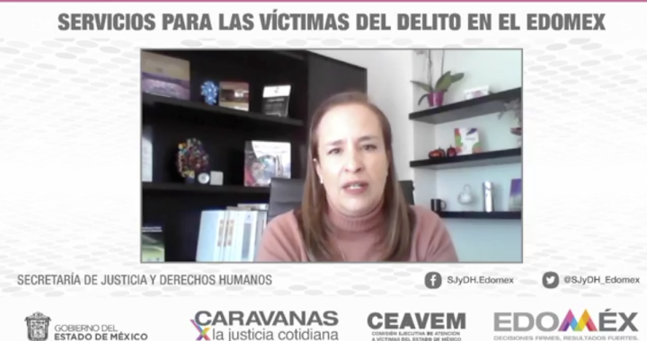 MANTIENE EDOMÉX ATENCIÓN A VÍCTIMAS DEL DELITO DURANTE CONTINGENCIA SANITARIA