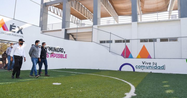 BENEFICIA GEM A MÁS DE 75 MIL MEXIQUENSES CON LA MODERNIZACIÓN DE LA UNIDAD DEPORTIVA BICENTENARIO SAN MATEO ATENCO
