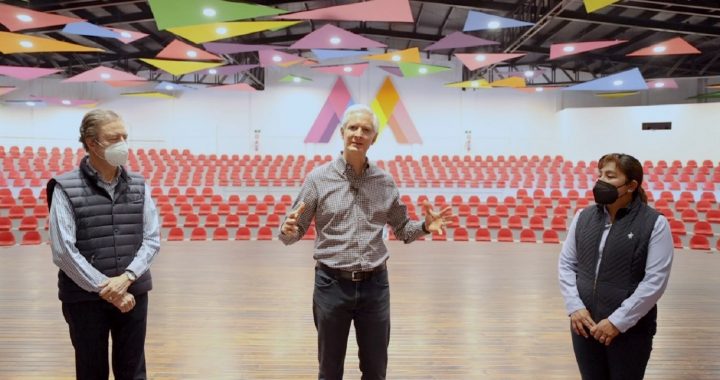 ENTREGA ALFREDO DEL MAZO NUEVO AUDITORIO EN CHICONCUAC PARA PROMOVER EL ARTE, EL DEPORTE Y LA CULTURA ENTRE LAS FAMILIAS MEXIQUENSES