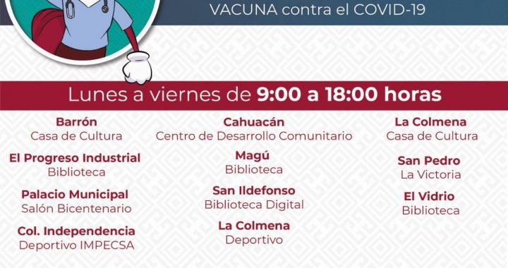PRIORIZA GOBIERNO SALUD DE CIUDADANOS AL ABRIR 11 MÓDULOS DE REGISTRO PARA VACUNA CONTRA COVID-19