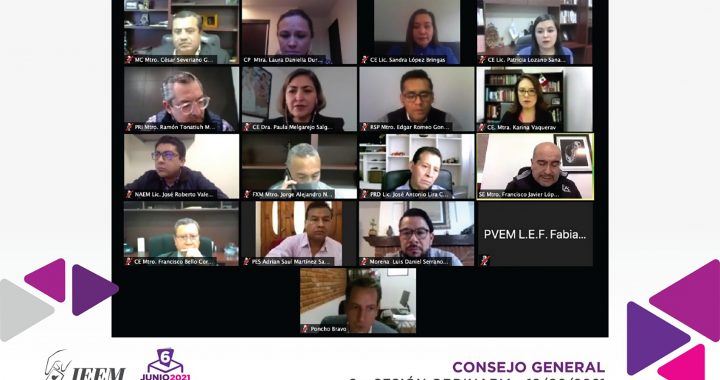AVALA CONSEJO GENERAL DEL IEEM LOS FORMATOS ÚNICOS DE MATERIALES ELECTORALES