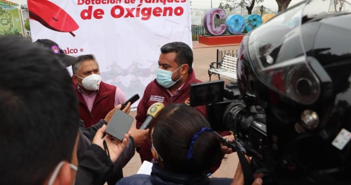INICIA GOBIERNO DE COACALCO DOTACIÓN DE TANQUES DE OXÍGENO A PACIENTES DE COVID-19