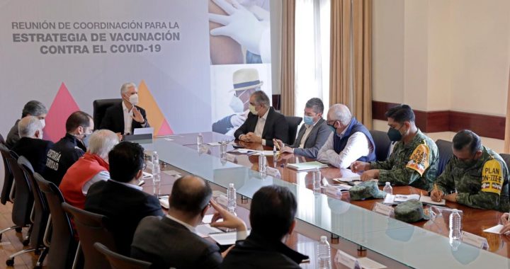 ENCABEZA GOBERNADOR ALFREDO DEL MAZO REUNIÓN DE COORDINACIÓN PARA LA ESTRATEGIA DE VACUNACIÓN CONTRA EL COVID-19