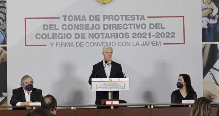 SEÑALAN QUE TRABAJO CONJUNTO ENTRE ADMINISTRACIÓN ESTATAL Y NOTARIOS, ACERCA LA JUSTICIA A LAS FAMILIAS MEXIQUENSES