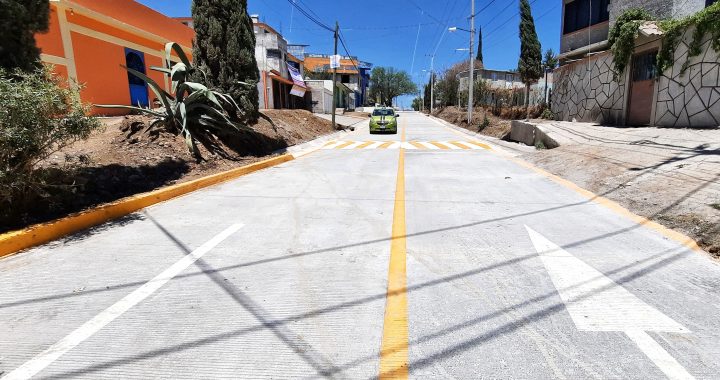 INAUGURAN OBRA VIAL EN TIANGUISTENGO