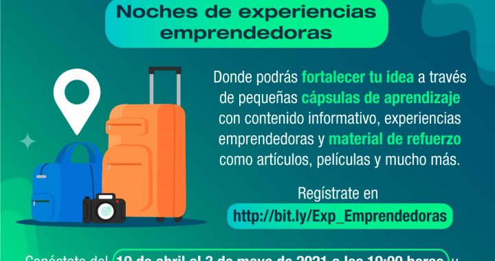 INVITAN A NOCHES DE EXPERIENCIAS EMPRENDEDORAS PARA FORTALECER AL SECTOR TURISMO