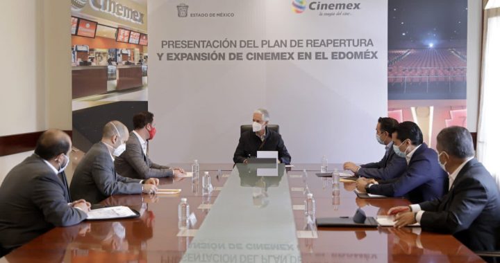 PRESENTAN PLAN DE REAPERTURA Y EXPANSIÓN DE CINEMEX EN EL ESTADO DE MÉXICO