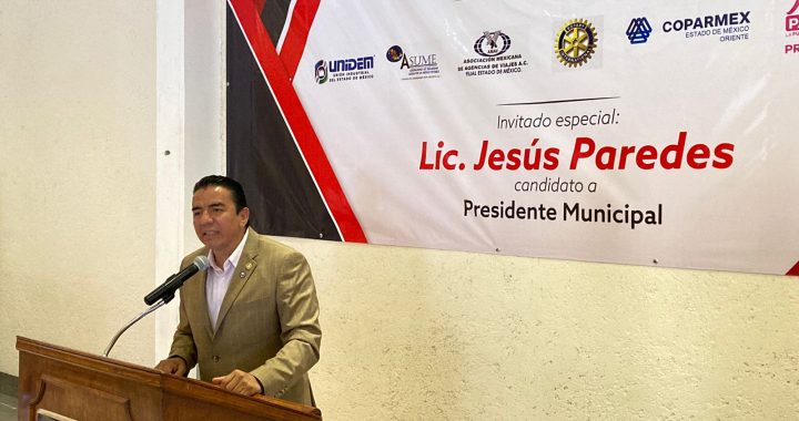 JESÚS PAREDES COMPARTE SUS PROPUESTAS DE GOBIERNO EN ENCUENTRO CON DIRIGENTES DE CÁMARAS EMPRESARIALES DE ECATEPEC