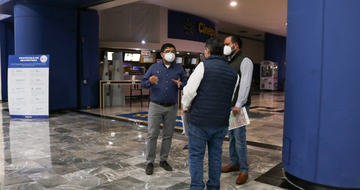 VERIFICA EDOMÉX CUMPLIMIENTO DE PROTOCOLOS DE BIOSEGURIDAD EN COMPLEJOS DE CINE