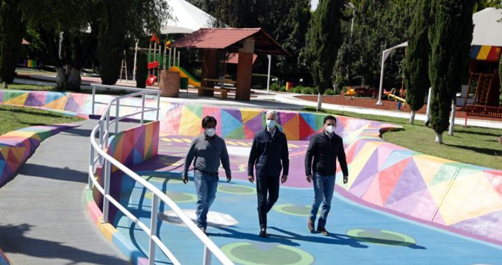 ENTREGA ALFREDO DEL MAZO MODERNIZACIÓN DEL PARQUE LAS RANAS EN SAN ANTONIO LA ISLA