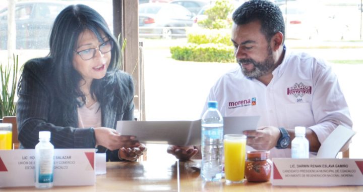 EL SECTOR EMPRESARIAL DE COACALCO REITERA SU CONFIANZA EN EL PROYECTO DE MORENA