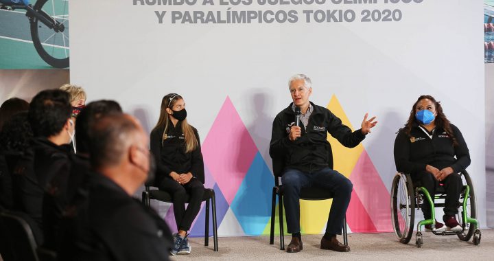 SOSTIENE ALFREDO DEL MAZO REUNIÓN CON DEPORTISTAS Y ENTRENADORES MEXIQUENSES QUE PARTICIPARÁN EN JUEGOS OLÍMPICOS Y PARALÍMPICOS EN TOKIO