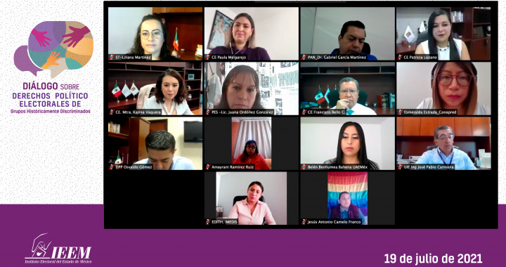 DIALOGAN EN IEEM SOBRE DERECHOS POLÍTICO ELECTORALES DE GRUPOS HISTÓRICAMENTE DISCRIMINADOS
