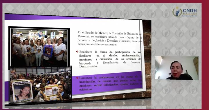 SON FAMILIAS DE PERSONAS DESAPARECIDAS PARTE ACTIVA EN PROCESOS DE BÚSQUEDA EN EDOMÉX