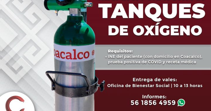 REFUERZA GOBIERNO DE COACALCO PLAN DE DOTACIÓN DE OXIGENO