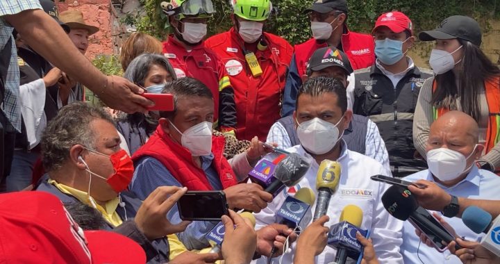 CONTINÚAN LABORES DE BÚSQUEDA EN LA ZONA DEL DESPRENDIMIENTO DEL CERRO DEL CHIQUIHUITE