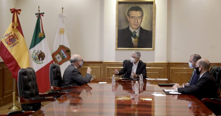 RECIBE GOBERNADOR DEL EDOMÉX A EMBAJADOR DE ESPAÑA EN MÉXICO PARA FORTALECER RELACIONES DE AMISTAD
