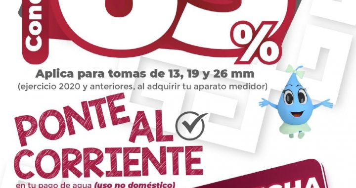 CULMINAN EL 15 DE OCTUBRE CAMPAÑAS DE REGULARIZACIÓN DE AGUA