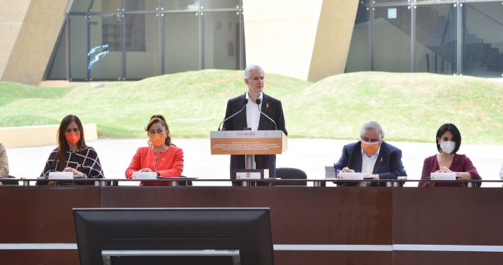 LLAMA ALFREDO DEL MAZO A TERMINAR CON LA VIOLENCIA DE GÉNERO Y REITERA COMPROMISO DE PROTEGER LA VIDA Y MEJORAR LAS OPORTUNIDADES DE LAS MEXIQUENSES