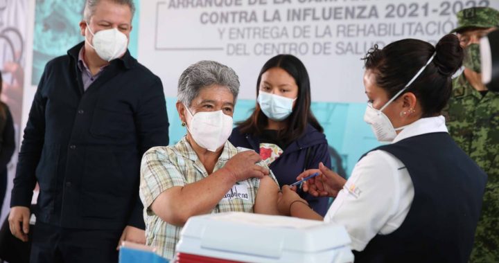 INICIA EN EDOMÉX LA CAMPAÑA DE VACUNACIÓN CONTRA LA INFLUENZA 2021-2022