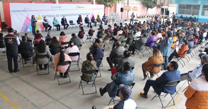 ENTREGAN 196 ASPIRADORAS SANITIZANTES A ESCUELAS DEL VALLE DE MÉXICO
