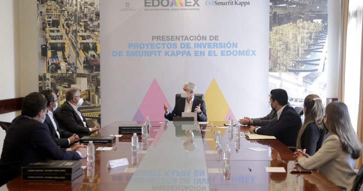 INFORMA ALFREDO DEL MAZO QUE LA EMPRESA SMURFIT KAPPA INVERTIRÁ EN EDOMÉX 300 MDD QUE PERMITIRÁN CREAR MÁS DE MIL 200 NUEVOS EMPLEOS