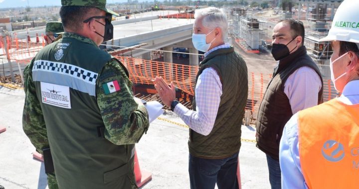 SUPERVISA ALFREDO DEL MAZO AVANCES EN LA CONSTRUCCIÓN DEL DISTRIBUIDOR DE ACCESO PRINCIPAL DEL AEROPUERTO INTERNACIONAL “FELIPE ÁNGELES”