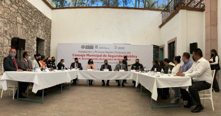 INSTALAN EL CONSEJO MUNICIPAL DE SEGURIDAD PÚBLICA DE COACALCO