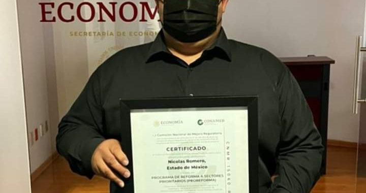 Nicolás Romero municipio fue distinguido con la certificación Programa de Reforma a Sectores Prioritarios (PROREFORMA)