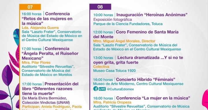ORGANIZAN ACTIVIDADES CULTURALES EN EL MARCO DEL DÍA INTERNACIONAL DE LA MUJER