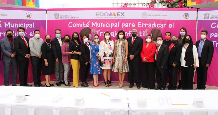 INSTALAN COMITÉ MUNICIPAL PARA ERRADICAR EL TRABAJO INFANTIL EN SAN MATEO ATENCO