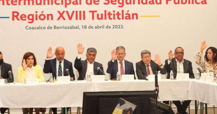 SE REUNEN ALCALDES DE COACALCO, TULTEPEC, CUAUTITLÁN Y TULTITLÁN PARA ATENDER TEMAS DE SEGURIDAD