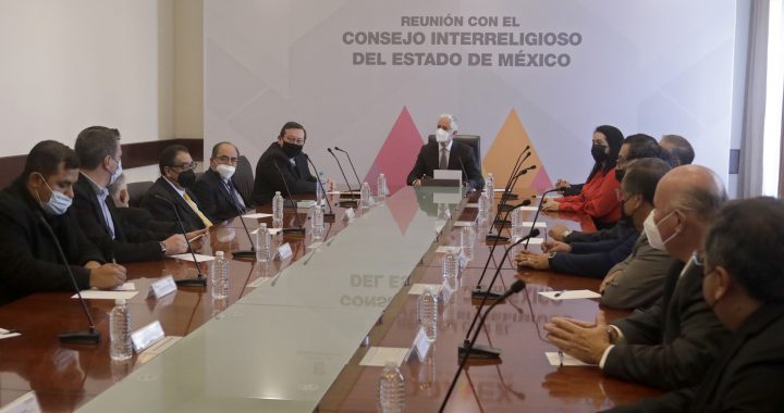 REFRENDA ALFREDO DEL MAZO RESPETO Y APERTURA AL DIÁLOGO ENTRE AUTORIDADES E INTEGRANTES DEL CONSEJO INTERRELIGIOSO ESTATAL