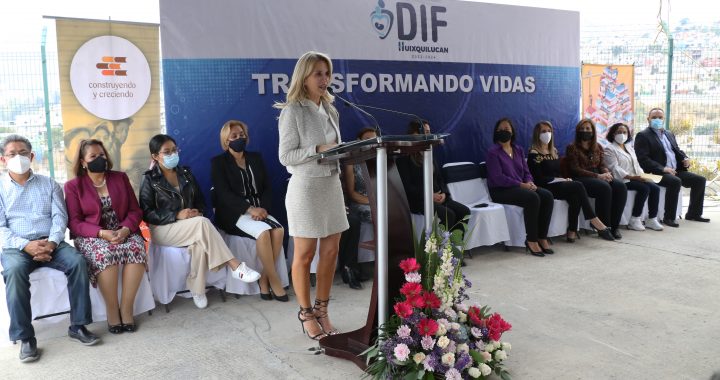 HUIXQUILUCAN INAUGURA EL AULA ODS-4 EN MAGDALENA CHICHICASPA