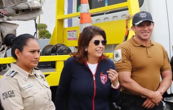 Reconoce Mariela Gutiérrez a la Guardia Civil de Tecámac por hechos del martes en la México- Pachuca.