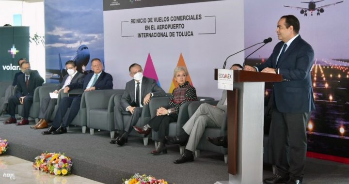 REINICIAN OPERACIONES COMERCIALES EN EL AEROPUERTO INTERNACIONAL DE TOLUCA