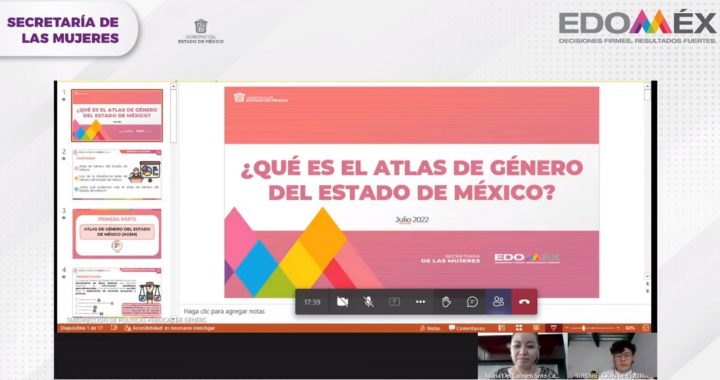 IMPARTEN PLÁTICA SOBRE EL USO DEL ATLAS DE GÉNERO EN LA ENTIDAD MEXIQUENSE