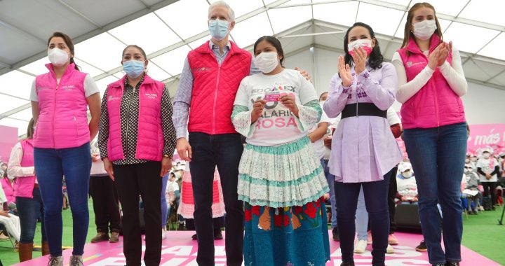 LLEGA SALARIO ROSA A MUJERES MEXIQUENSES QUE MÁS LO NECESITAN, POR LO QUE ESTE PROGRAMA SEGUIRÁ CRECIENDO: ALFREDO DEL MAZO