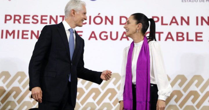 PRESENTAN ALFREDO DEL MAZO Y CLAUDIA SHEINBAUM EL PLAN INTEGRAL DE ABASTECIMIENTO DE AGUA POTABLE AL VALLE DE MÉXICO