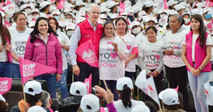 RECONOCE ALFREDO DEL MAZO CON SALARIO ROSA EL TRABAJO QUE HACEN LAS MUJERES POR EL BIENESTAR DE SUS FAMILIAS