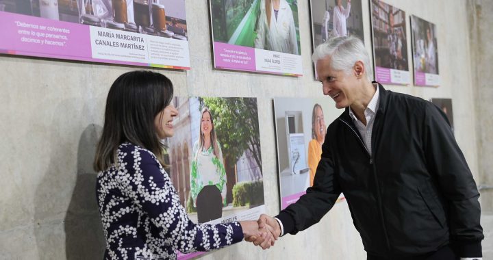 INAUGURA ALFREDO DEL MAZO LA EXPOSICIÓN FOTOGRÁFICA «MUJERES EN CIENCIA EDOMÉX» EN EL PARQUE DE LA CIENCIA FUNDADORES DE TOLUCA