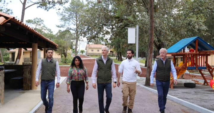 ENTREGA ALFREDO DEL MAZO MODERNIZACIÓN DEL PARQUE ESTATAL SIERRA DE NANCHITITLA, EN LUVIANOS