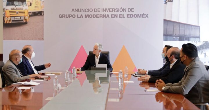 PRESENTA ALFREDO DEL MAZO INVERSIÓN DE MÁS DE 41 MILLONES DE EUROS QUE GRUPO LA MODERNA DESTINARÁ A NUEVA PLANTA EN TOLUCA